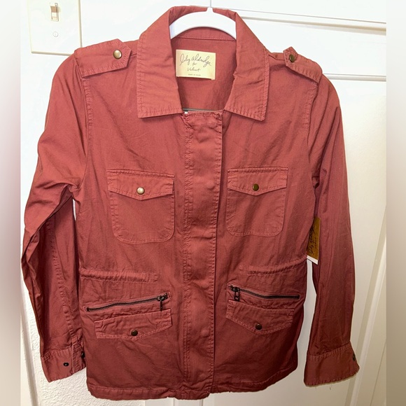 Lily Aldridge for VELVET Graham&Spencer Ruby Cotton Army Jacket (Rose/sm… - Picture 3 of 8